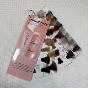 Wella Professionals Shinefinity color swatch binder